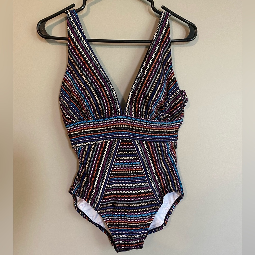 Miraclesuit Shimmer Links Odyssey One Piece Swimsuit Size 10 - Picture 7 of 16
